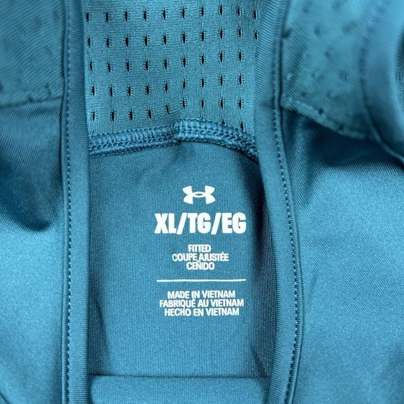 Under Armour Tank Top Women's XL Mesh Tank Blue NWT - Picture 2 of 5